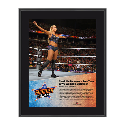 Charlotte SummerSlam 2016 10 x 13 Photo Plaque