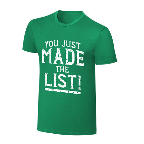 Chris Jericho You Just Made The List! St. Patrick's Day T-Shirt Pwcatalog
