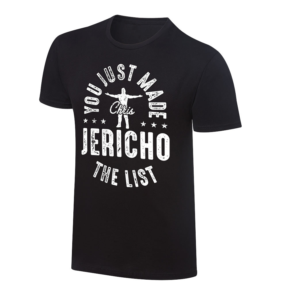 Chris Jericho You Just Made The List Vintage T-Shirt Pwcatalog
