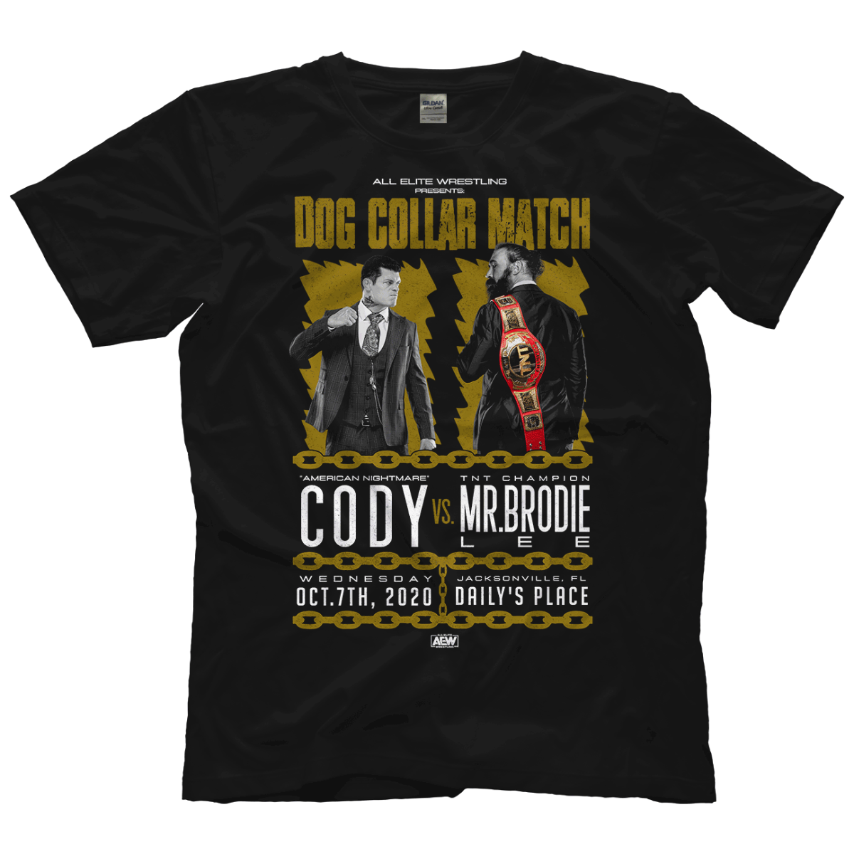 Cody vs Brodie Lee Dog Collar Match Shirt Pwcatalog