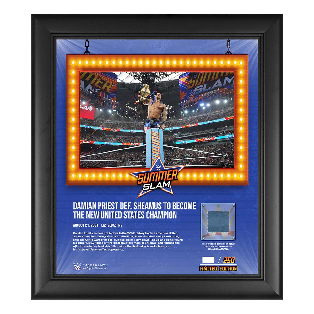 Damian Priest SummerSlam 2021 15x17 Commemorative Plaque Pwcatalog