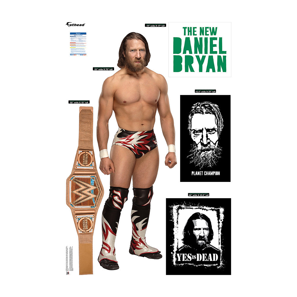 Daniel Bryan Fathead 5-Piece Wall Decals Pwcatalog