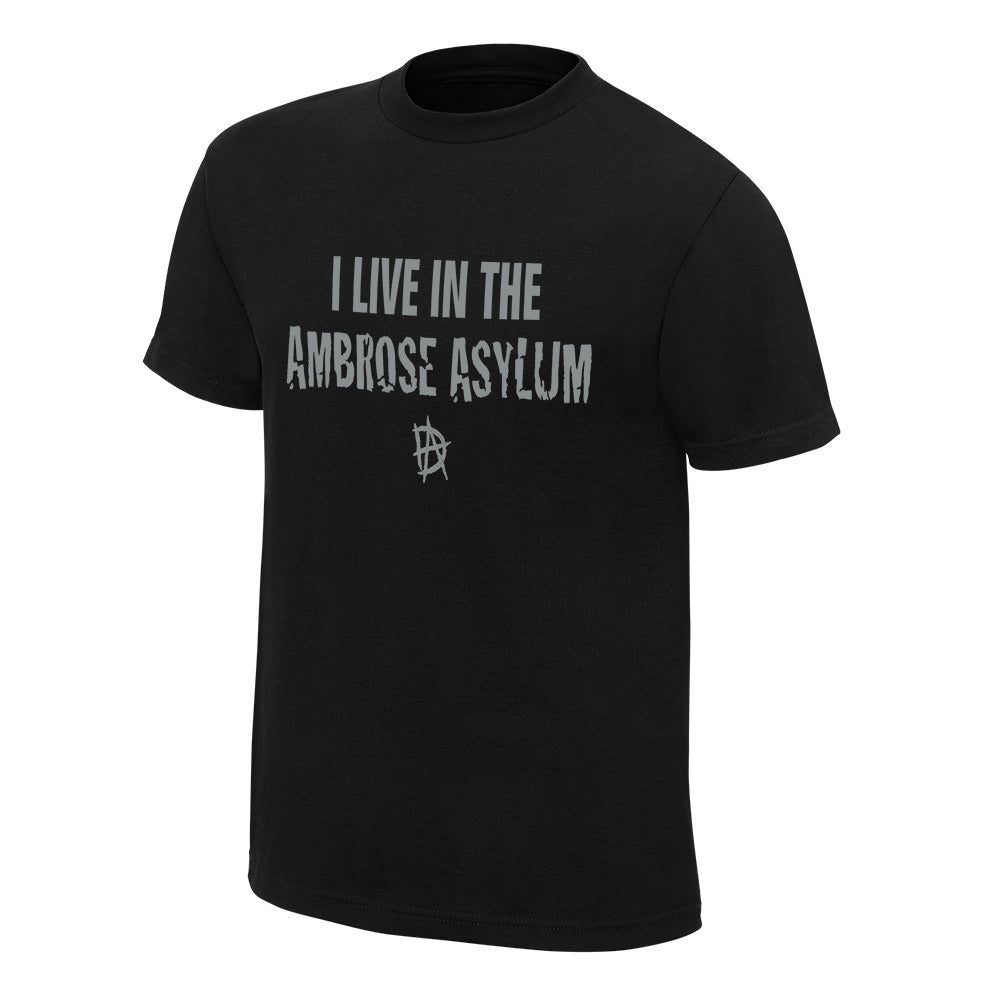 Dean Ambrose I Live in the Ambrose Asylum Finisher T-Shirt Pwcatalog