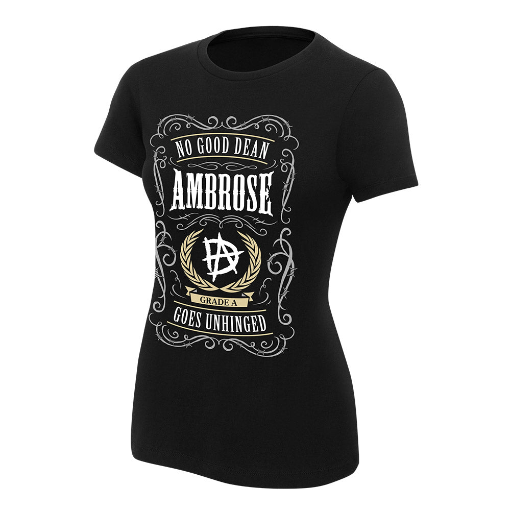 Dean Ambrose No Good Dean Goes Unhinged Women's Authentic T-Shirt Pwcatalog