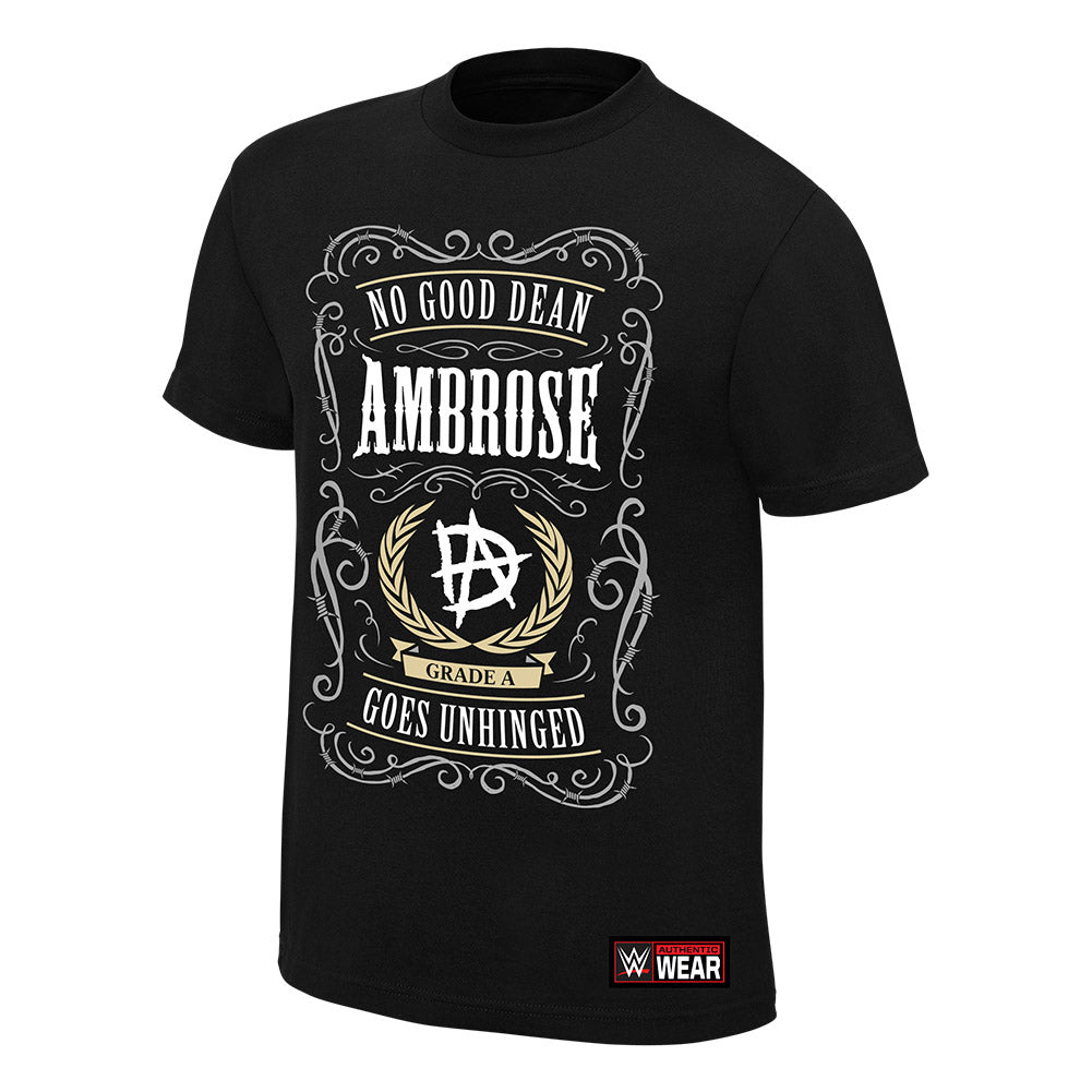 Dean Ambrose No Good Dean Goes Unhinged Youth Authentic T-Shirt Pwcatalog