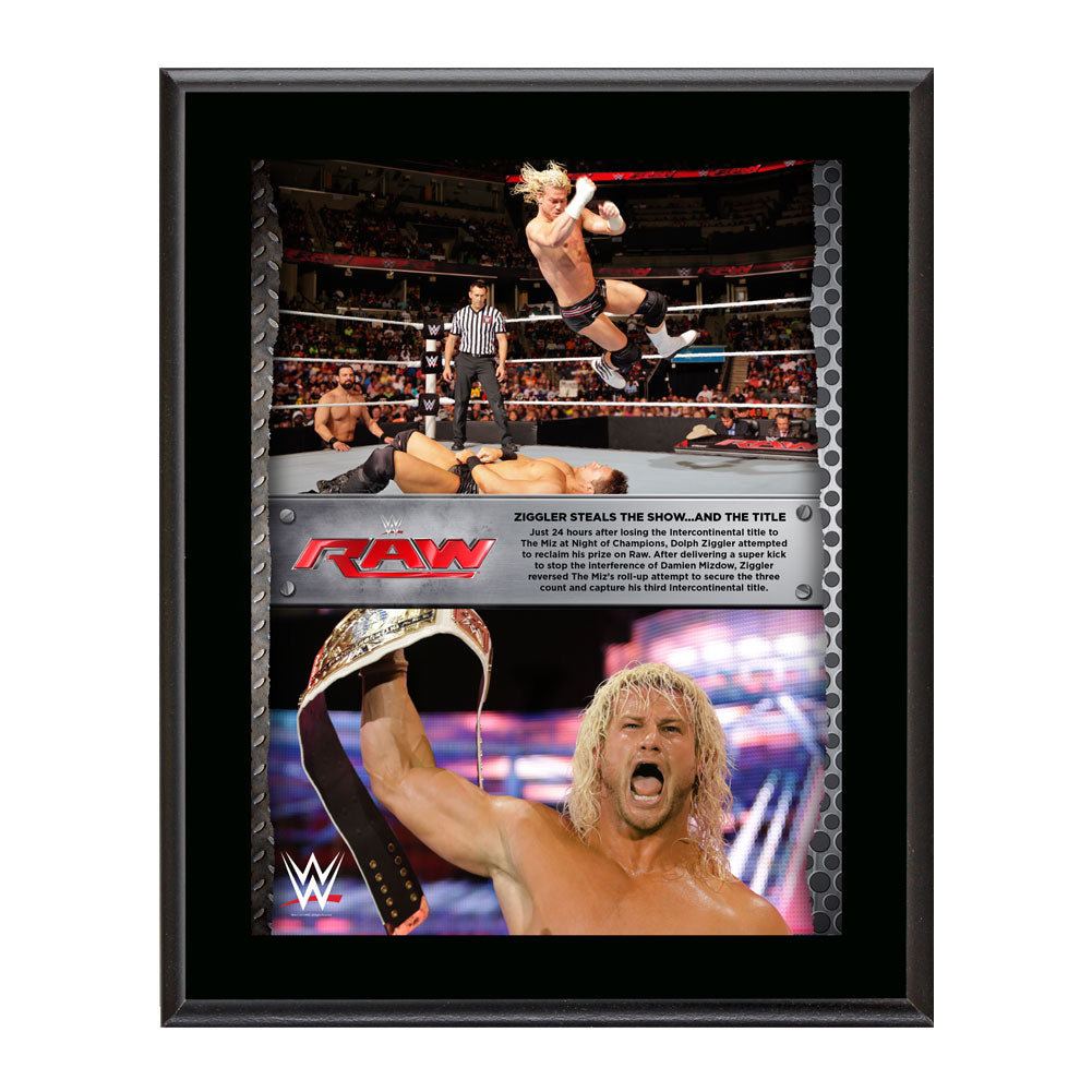 Dolph Ziggler Intercontinental Championship Commemorative Collage Pwcatalog
