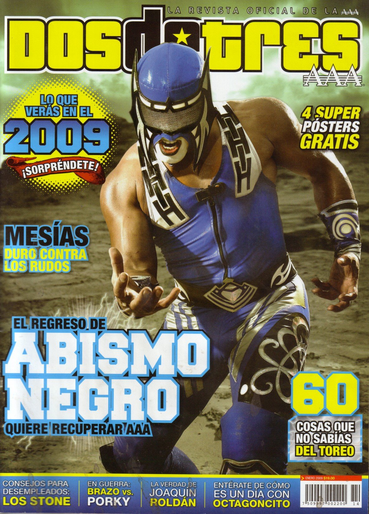 Dos de Tres January 2009 Magazine PWcatalog