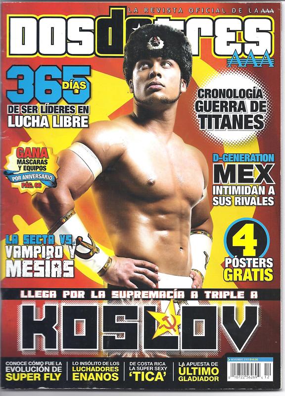 Dos de Tres November 2008 Magazine PWcatalog