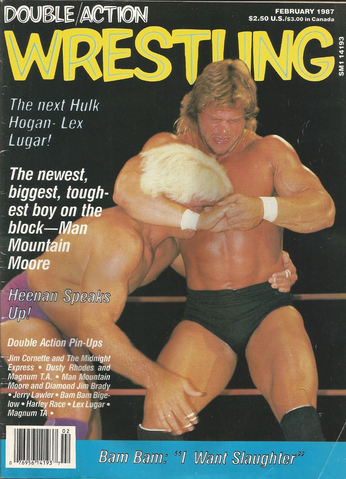Double Action Wrestling February 1987 Magazine PWcatalog