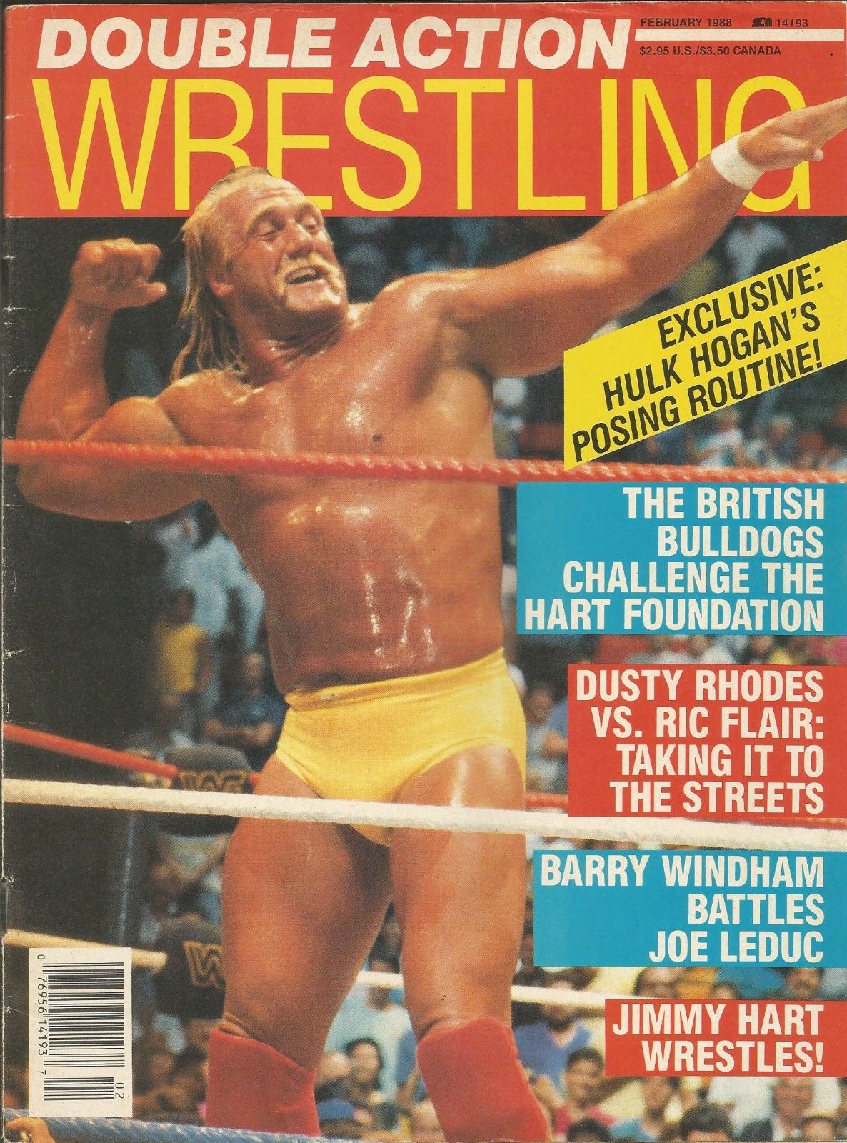 Double Action Wrestling February 1988 Magazine PWcatalog