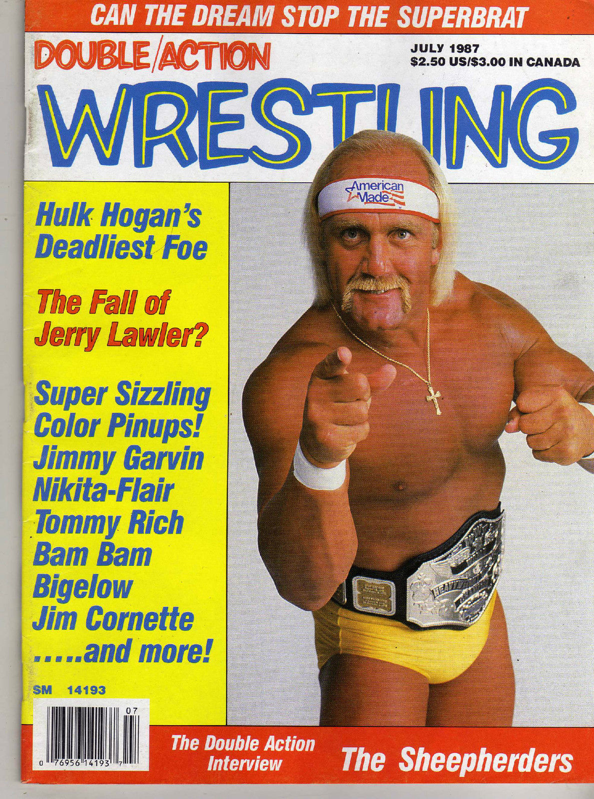 Double Action Wrestling July 1987 Magazine PWcatalog