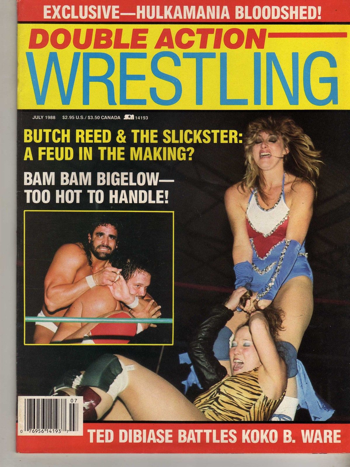 Double Action Wrestling July 1988 Magazine PWcatalog