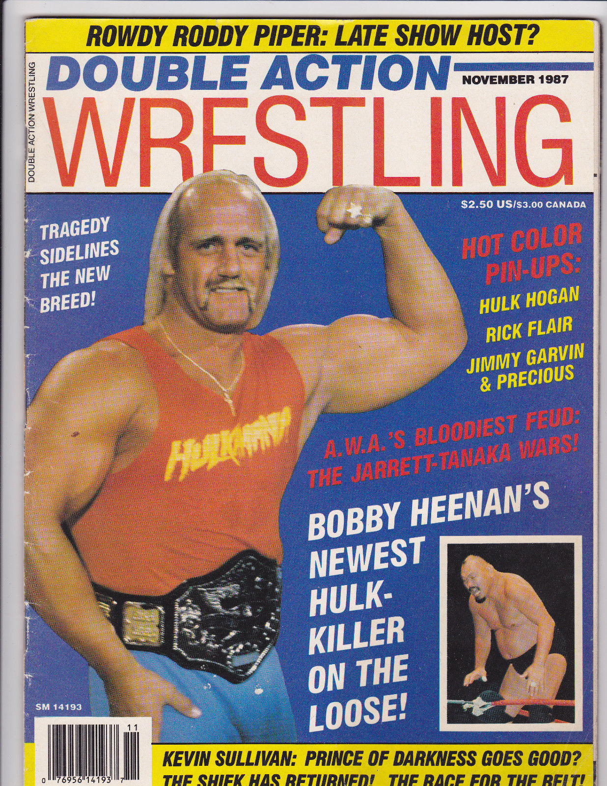 Double Action Wrestling November 1987 Magazine PWcatalog