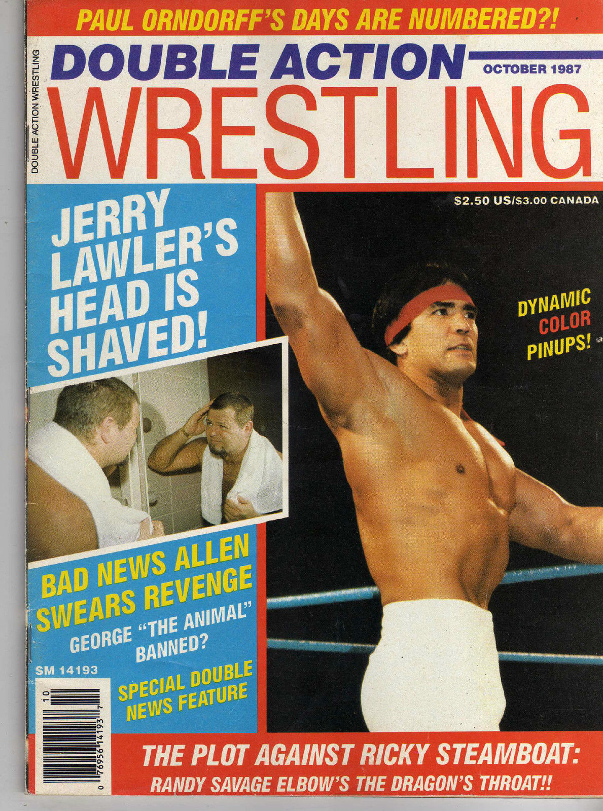 Double Action Wrestling October 1987 Magazine PWcatalog