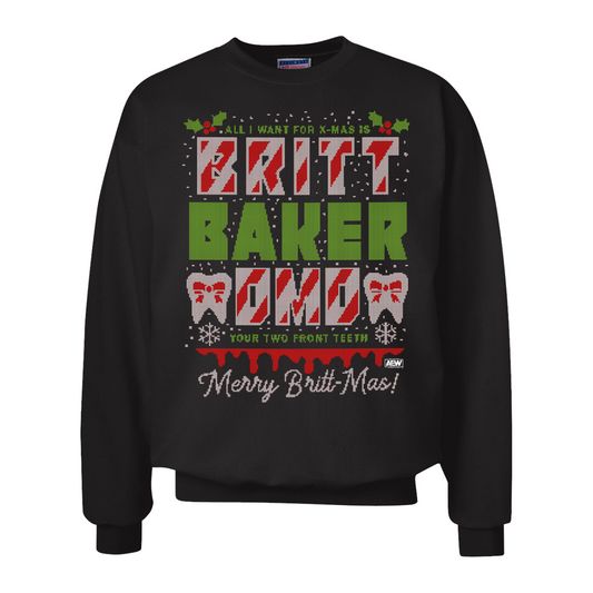 Dr. Britt Baker D.M.D. Two Front Teeth Holiday Sweatshirt Pwcatalog