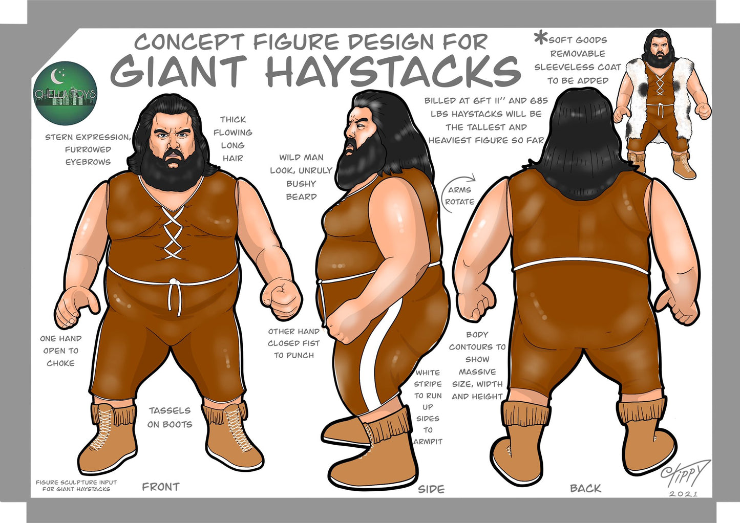 Chella Toys Wrestling Megastars 2 Limited Edition Giant Haystacks Action & Toy Figures Pwcatalog