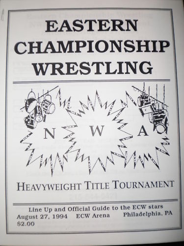 ECW Program August 1994 Magazine PWcatalog