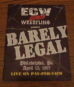 ECW Program Barely Legal 1997 Magazine PWcatalog