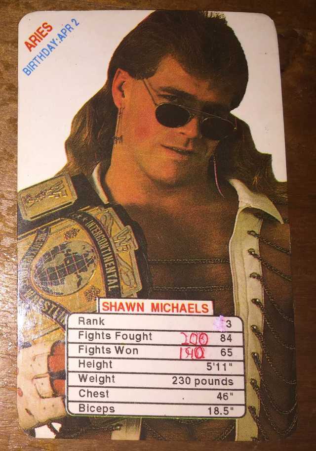 WWF Trump Game laying cards PWcatalog