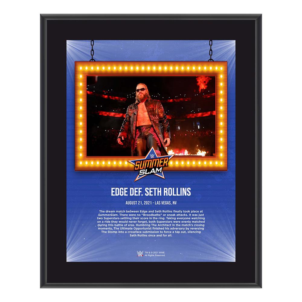 Edge SummerSlam 2021 10x13 Commemorative Plaque Pwcatalog
