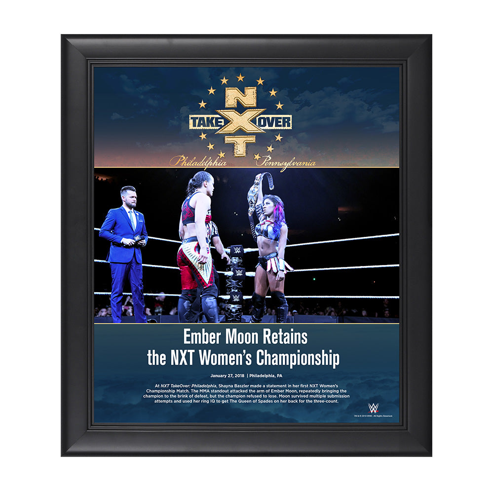 Ember Moon NXT TakeOver Philadelphia 2018 15 x 17 Framed Plaque Pwcatalog