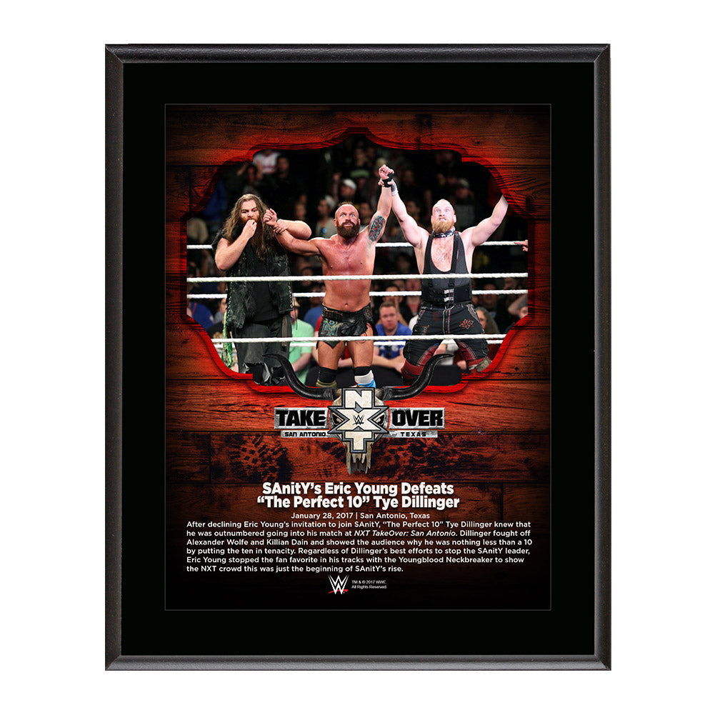 Eric Young NXT TakeOver San Antonio 10 x 13 Commemorative Photo Plaque Pwcatalog