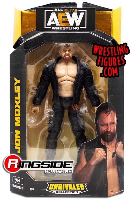 AEW Jazwares Unrivaled Collection 8 #64 Jon Moxley Action & Toy Figures PWcatalog