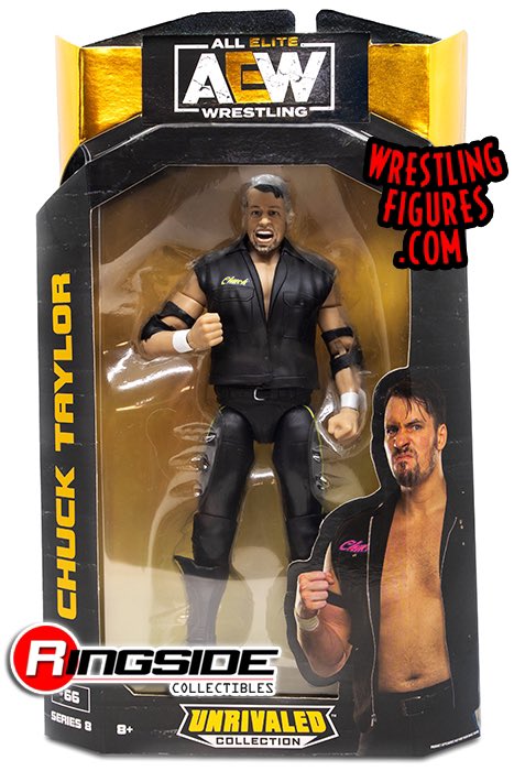 AEW Jazwares Unrivaled Collection 8 #66 Chuck Taylor Action & Toy Figures PWcatalog
