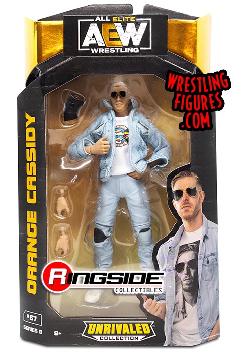 AEW Jazwares Unrivaled Collection 8 #67 Orange Cassidy Action & Toy Figures PWcatalog