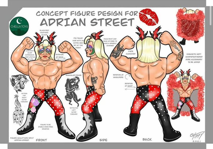 Chella Toys British Wrestling Icons Adrian Street Action & Toy Figures PWcatalog