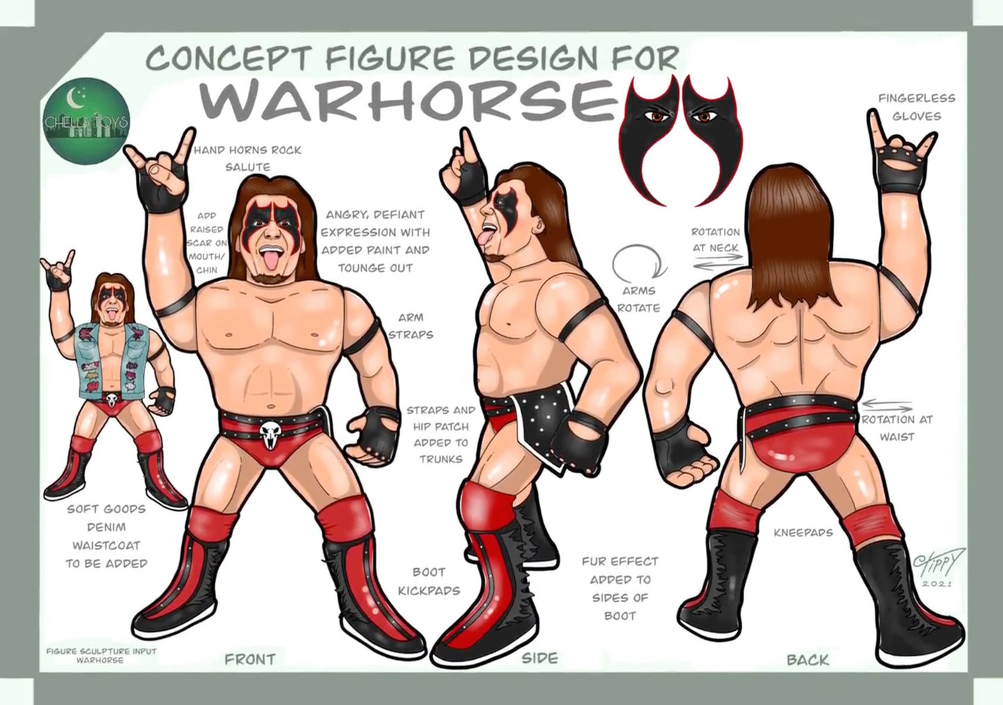 Chella Toys Wrestling Megastars Warhorse Action & Toy Figures Pwcatalog