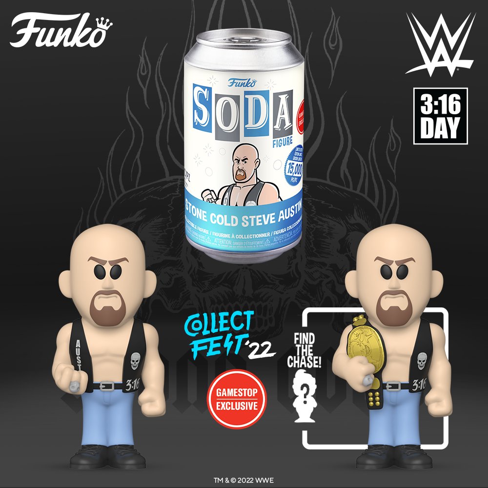 WWE Funko Soda Stone Cold Steve Austin Action & Toy Figures PWcatalog