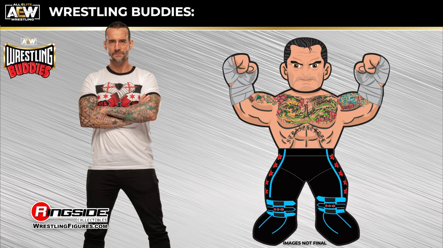 AEW Jazwares Wrestling Buddies 2 CM Punk Action & Toy Figures PWcatalog