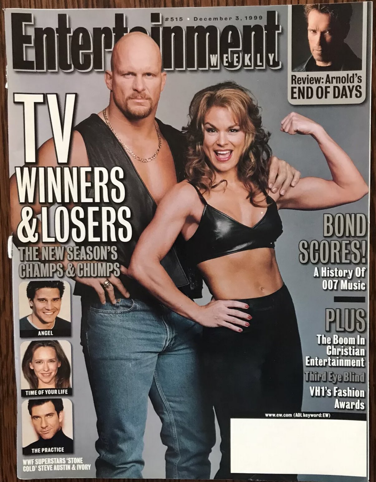 Entertainment Weekly Steve Austin & Ivory 1999 Magazine PWcatalog