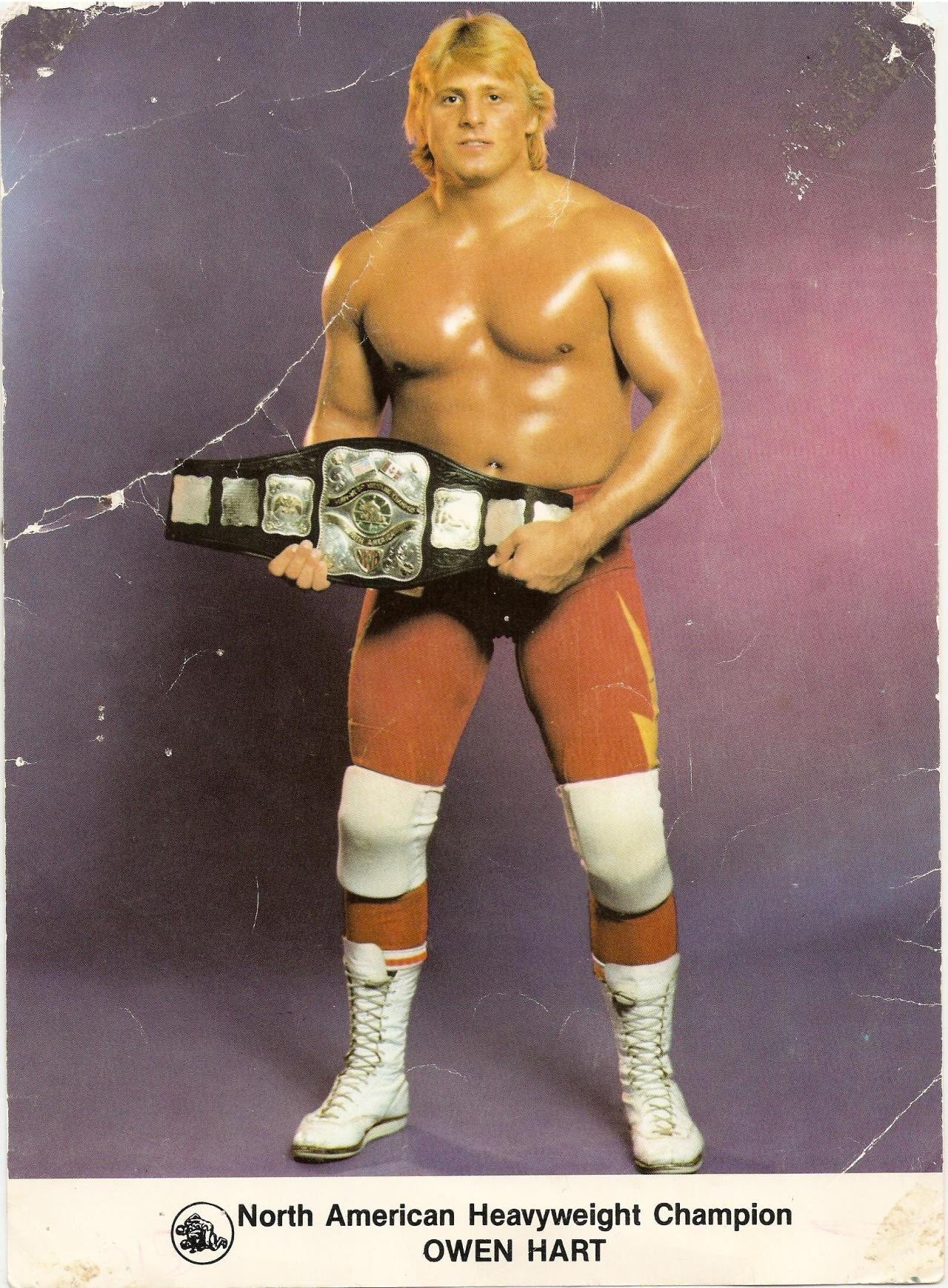 Owen Hart North American Heavyweight Champiom Promo Photo