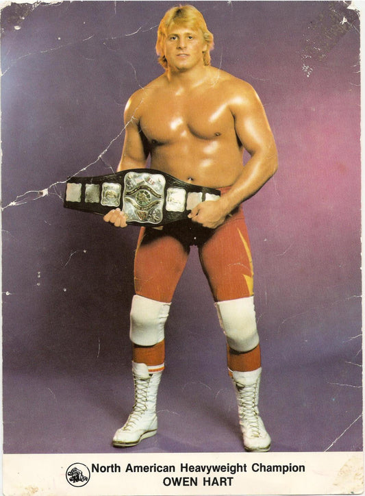 Owen Hart North American heavyweight champiom Promo Photo PW Catalog