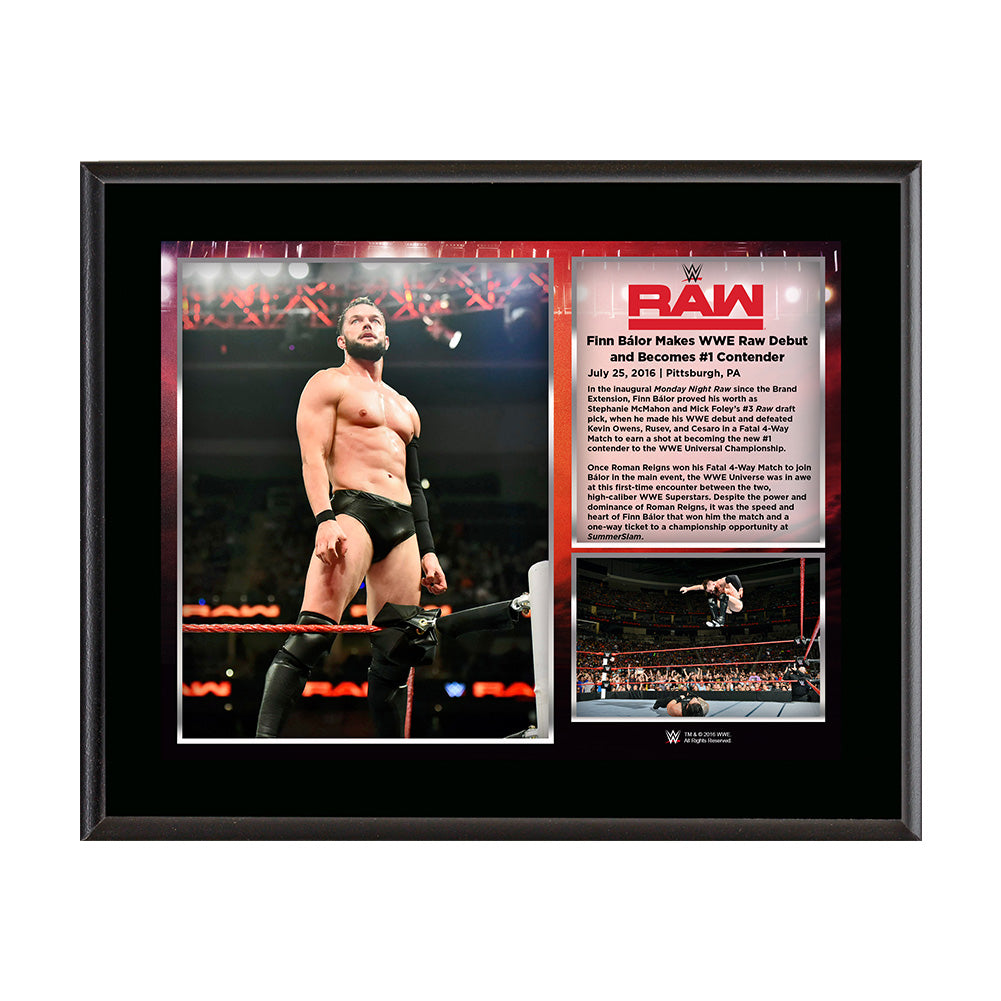 Finn Bálor Raw Debut 2016 10 x 13 Commemorative Photo Plaque Pwcatalog