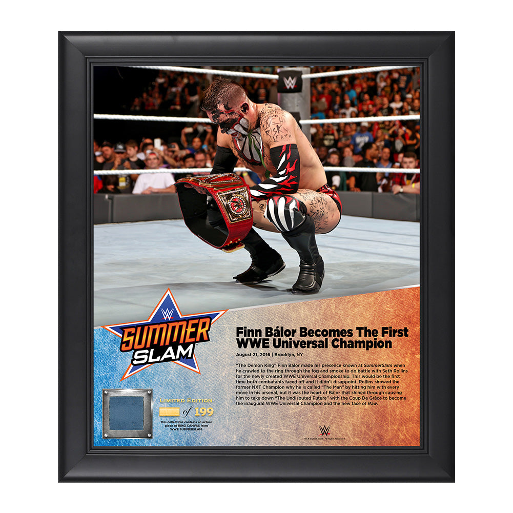 Finn Bálor SummerSlam 2016 15 x 17 Framed Plaque w Ring Canvas Pwcatalog