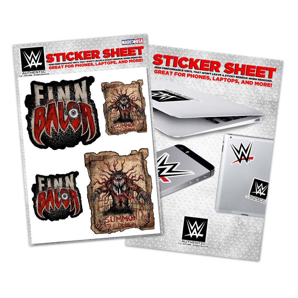 Finn Bálor Summon the Demon Sticker Sheet Pwcatalog