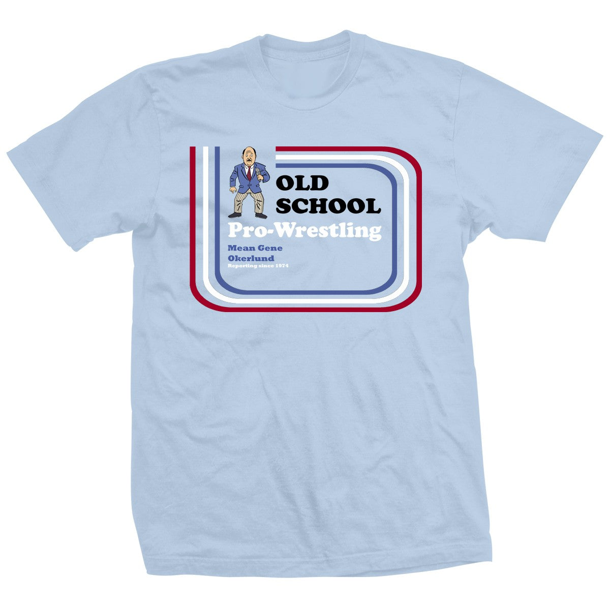Gene Okerlund Old School T-Shirt Pwcatalog