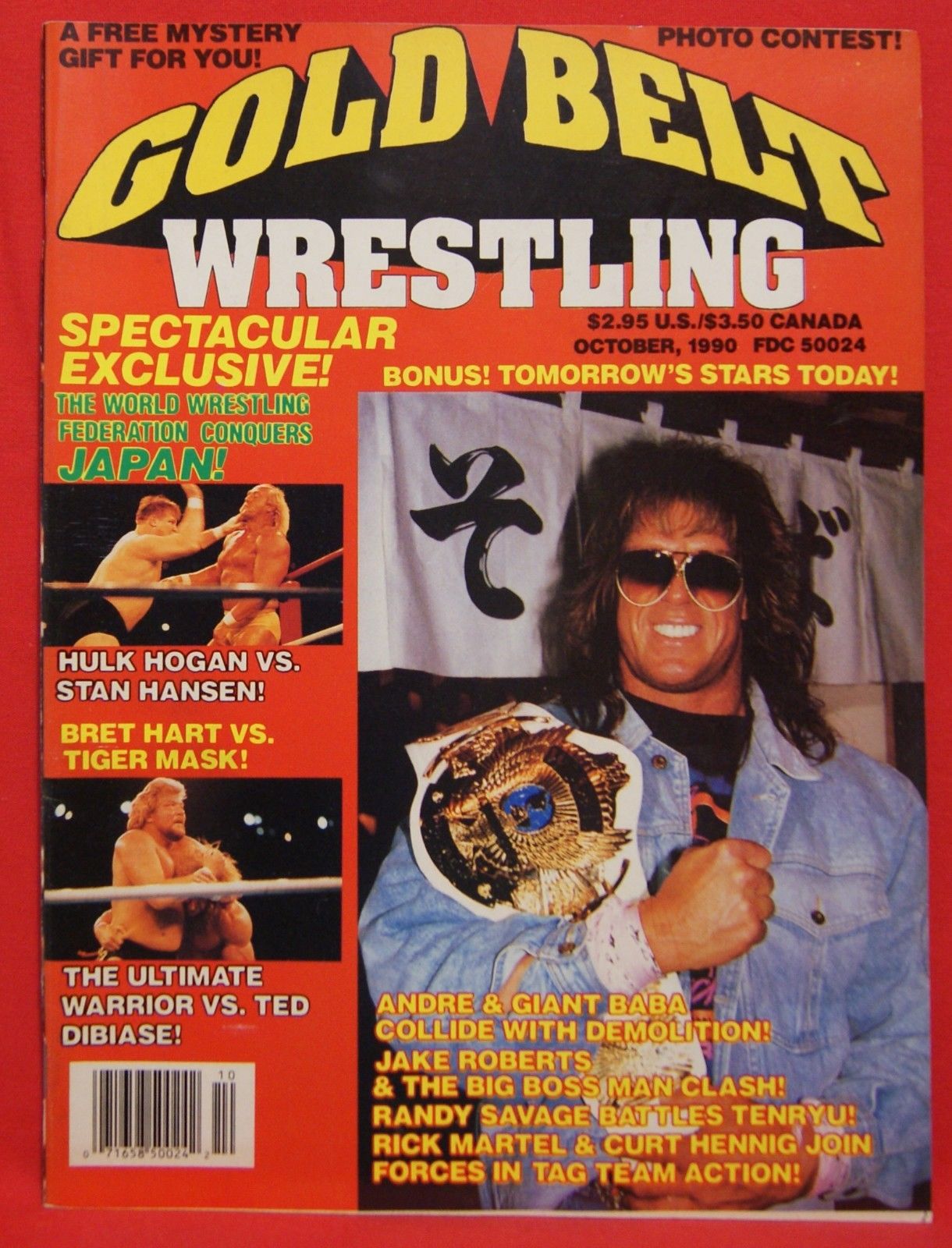 Gold Belt Wrestling October 1990 Magazine PWcatalog