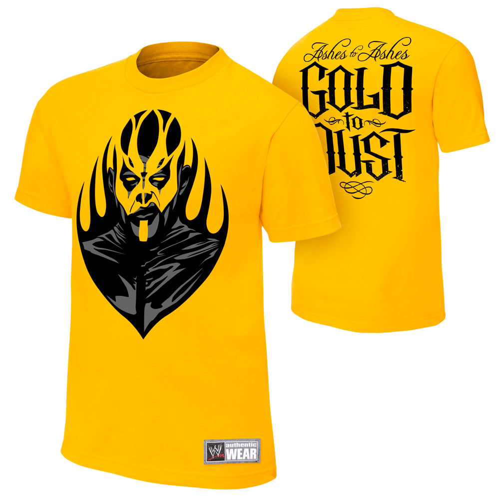 Goldust Ashes To Ashes Gold T-Shirt Pwcatalog