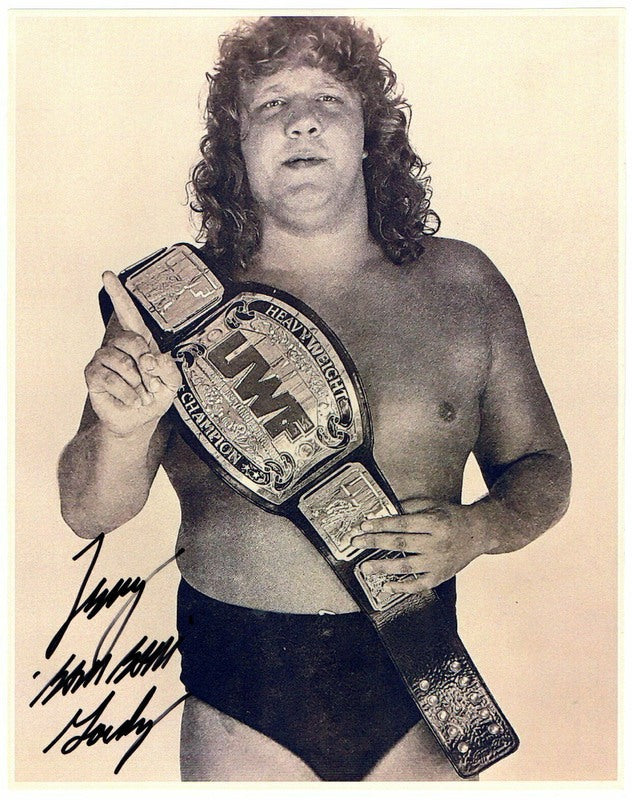 1986 UWF CHAMPION Terry Gordy(signed) Promo Photo PW Catalog
