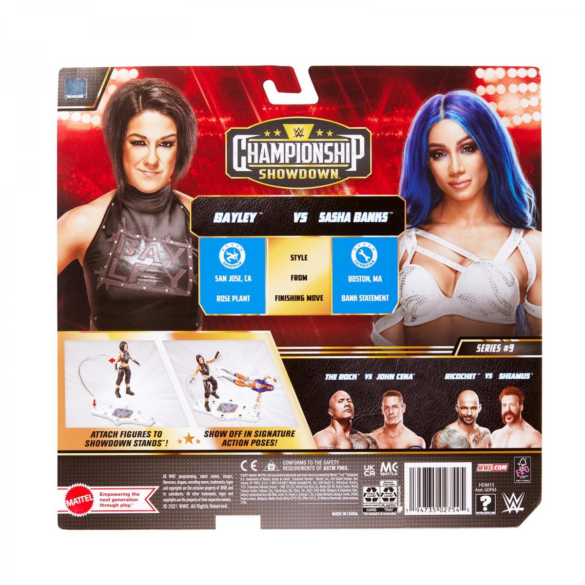 WWE Mattel Championship Showdown 9 Bayley vs. Sasha Banks Action & Toy Figures PWcatalog