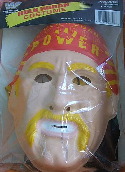 Hulk Hogan Costume mask & jumpsuit 1991 PWcatalog