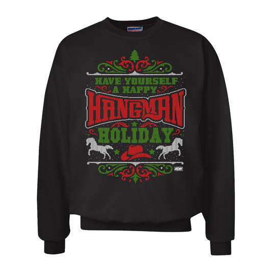Hangman Adam Page A Happy Hangman Holiday Sweatshirt Pwcatalog