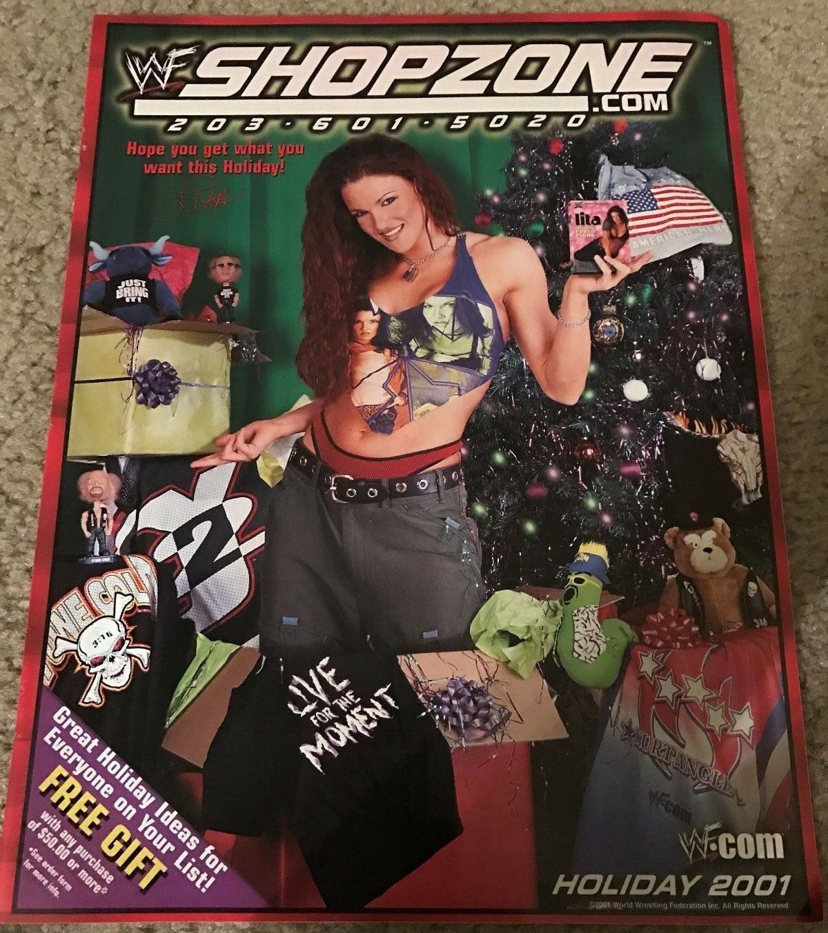 WWF Catalog Holiday 2001 Magazine PWcatalog