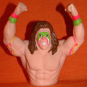 WWF Holiday Delite Candy Topper Ultimate Warrior 1991 PWcatalog