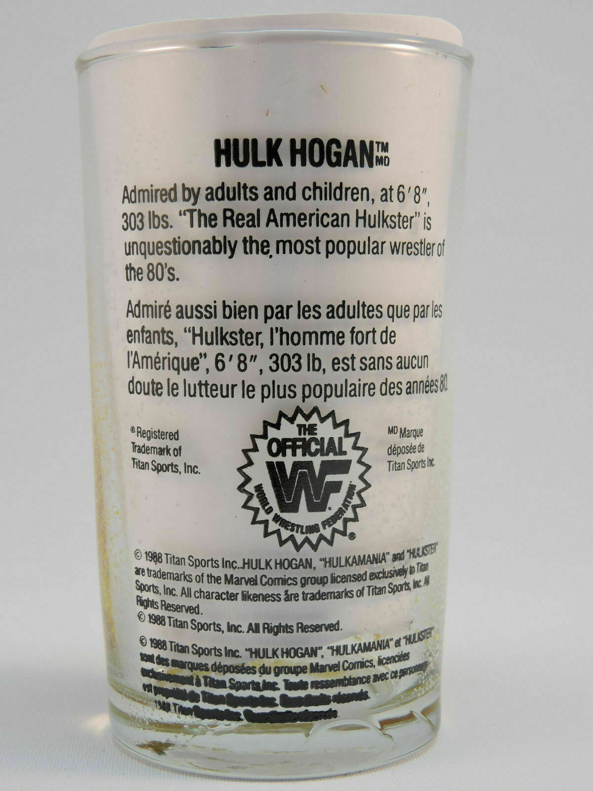 Hulk Hogan peanut butter jar glass PWcatalog