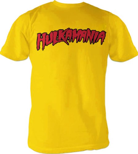 Hulk Hogan Hulkamania Yellow T-Shirt Pwcatalog